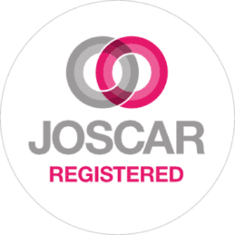 JOSCAR Registered Circular sticker.